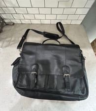 Black leather briefcase for sale  Duluth