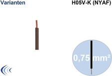 Aderleitung 1x0 75mm gebraucht kaufen  Bergen