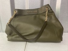 Usado, Bolsa de ombro Michael Kors grande corrente couro pebbled verde comprar usado  Enviando para Brazil