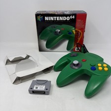 Controle Nintendo 64 N64 verde na caixa com pacote novo na caixa OEM bastão apertado testado comprar usado  Enviando para Brazil