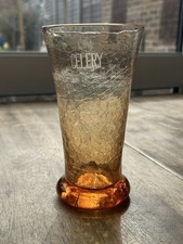 Vintage amber crackle for sale  HARLOW