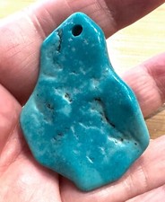 Colar pingente de sílica gema muito grande polido bruto perfurado pedra deslumbrante comprar usado  Enviando para Brazil