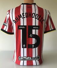 Camisa Anel Ahmedhodzic Sheffield United 2024/25 assinada certificado de autenticidade comprar usado  Enviando para Brazil