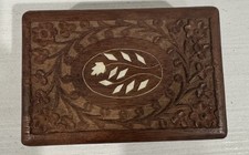 hand india box vintage carved for sale  Athens