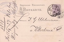Reichspost 1885 halle gebraucht kaufen  Deutschland