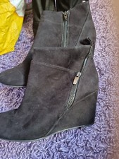 Ladies black wedge for sale  CRAWLEY