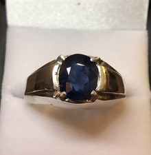 Men 3.95ct blue for sale  Advance