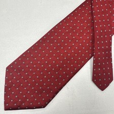 Gravata masculina Brooks Brothers EUA padrão geométrico azul vermelho 100% seda comprar usado  Enviando para Brazil