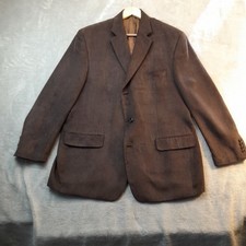 Blazer Calvin Klein Macy's masculino loja terno jaqueta 46R cinza 3 botões poliéster  comprar usado  Enviando para Brazil
