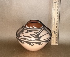 Usado, Vaso vintage de cerâmica policromado índio americano Jemez Pueblo G Sandia comprar usado  Enviando para Brazil