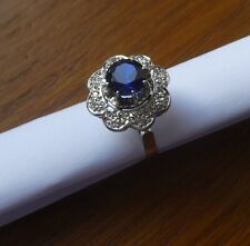 Bague marguerite saphir d'occasion  Aubigny-sur-Nère