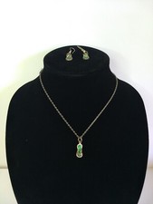 Silver tone green for sale  Sherman Oaks