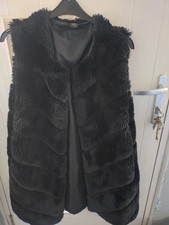 Ladies black faux for sale  SOUTH SHIELDS