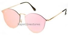 Óculos de sol Ray Ban Blaze redondo dourado RB3574N 001/E4 rosa espelhado unissex 59mm, usado comprar usado  Enviando para Brazil