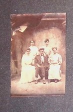Usado, Tintype Family Portrait 1900s Studio Formal Attire & Wooden Floor Sepia comprar usado  Enviando para Brazil