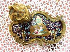 Encrier ancien cloisonné d'occasion  Céret