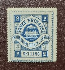 BYPOST Trondheim Norwegen 2 Skilling Lokale Post * Paketmarke Eisenbahn  s078 comprar usado  Enviando para Brazil