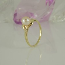 Ring goldring perlenring gebraucht kaufen  Krefeld