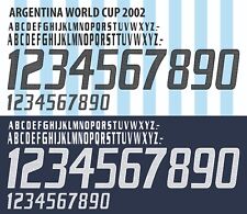 Conjunto de nome e número para a Copa do Mundo Argentina 2002 futebol em casa/fora comprar usado  Enviando para Brazil