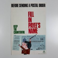 Poster sending postal for sale  HOOK
