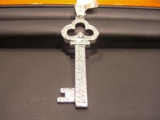 Pingente chave 2,50 ct corte redondo real moissanita personalizado folheado a ouro branco 14K comprar usado Pingente chave 2,50 ct corte redondo real moissanita personalizado folheado a ouro branco 14K comprar usado  Enviando para Brazil