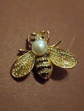 Golden bumblebee brooch for sale  BRIGHTON