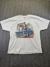 Usado, Camisa masculina Route 66 Texaco 1957 Chevy Bel Air 2XL branca Jerzees peso pesado comprar usado  Enviando para Brazil