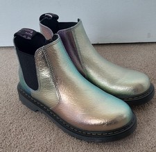 Martens shiny silver for sale  CAERNARFON