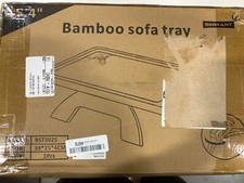 Clipe de sofá de bambu SINWANT na mesa lateral para braço de sofá largo, bandeja de sofá dobrável, usado comprar usado  Enviando para Brazil