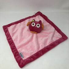 Cobertor de segurança Graco coruja Lovey Lovie rosa bebê pelúcia macia 13”x13” quadrado comprar usado  Enviando para Brazil