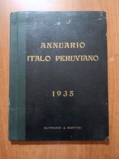 Italia / Perù ANNUARIO ITALO PERUVIANO 1935 comprar usado  Enviando para Brazil