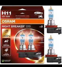 Usado, H11: Osram 64211NB220 Night Breaker 220 lâmpadas de halogênio | Pacote com 2 comprar usado  Enviando para Brazil