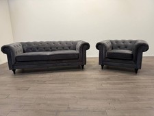 Chesterfield velvet armchair for sale  BOSTON