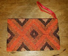 Bolsa de mão vintage anos 50 laranja brilhante ouro frisado bolsa de mola bolsa comprar usado  Enviando para Brazil