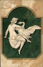 Jugendstil litho leda gebraucht kaufen  Berlin
