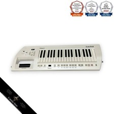 Usado, Teclado sintetizador de ombro Roland Lucina AX-09 37 teclas teclado AX09 branco pérola comprar usado  Enviando para Brazil