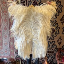 Usado, Tapete de pele de cabra angorá natural pele de cabra cabelo longo pele de cabra pele de cabra 2x3 comprar usado  Enviando para Brazil