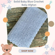 Solid blue crocheted for sale  Murrayville