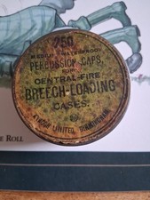 Percussion cap tin for sale  NORTHWICH