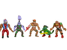 RARO BRINQUEDO BOOTLEG MEXICANO 5 BONECOS ADOLESCENTE MUTANTE TARTARUGAS NINJA ANOS 80 comprar usado  Enviando para Brazil