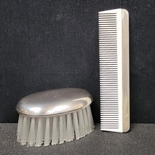 Conjunto de pente e pincel monograma vintage prata esterlina para bebês crianças Reed & Barton comprar usado  Enviando para Brazil