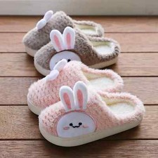 Novo Chinelo Para Casa Peludo Fofo Flip Flop Coelho Interior Piso de Madeira Algodão Quente, usado comprar usado  Enviando para Brazil