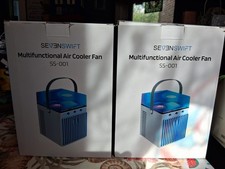 Conjunto/2 ventilador refrigerador de ar portátil mini ar condicionado ventilador de mesa de refrigeração SEVENSWIFT comprar usado  Enviando para Brazil