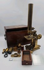 Monocular brass microscope for sale  LEEDS