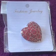 Heart shaped brooch for sale  FAREHAM