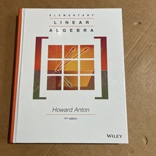 Elementary Linear Algebra by Anton, Howard, usado comprar usado Elementary Linear Algebra by Anton, Howard, usado comprar usado  Enviando para Brazil