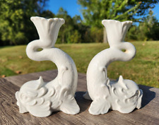 Dolphin candlesticks white for sale  Corbin