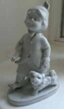 Porzellanfigur kind hund gebraucht kaufen  Hamburg