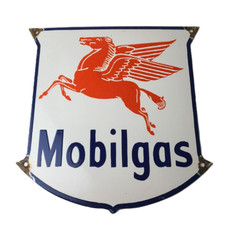 Vintage mobil sign d'occasion  Expédié en Belgium