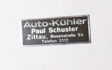 Radiador de carro Paul Schuster Zittau 5 placas placa de identificação placa de radiador de carro clássico comprar usado  Enviando para Brazil